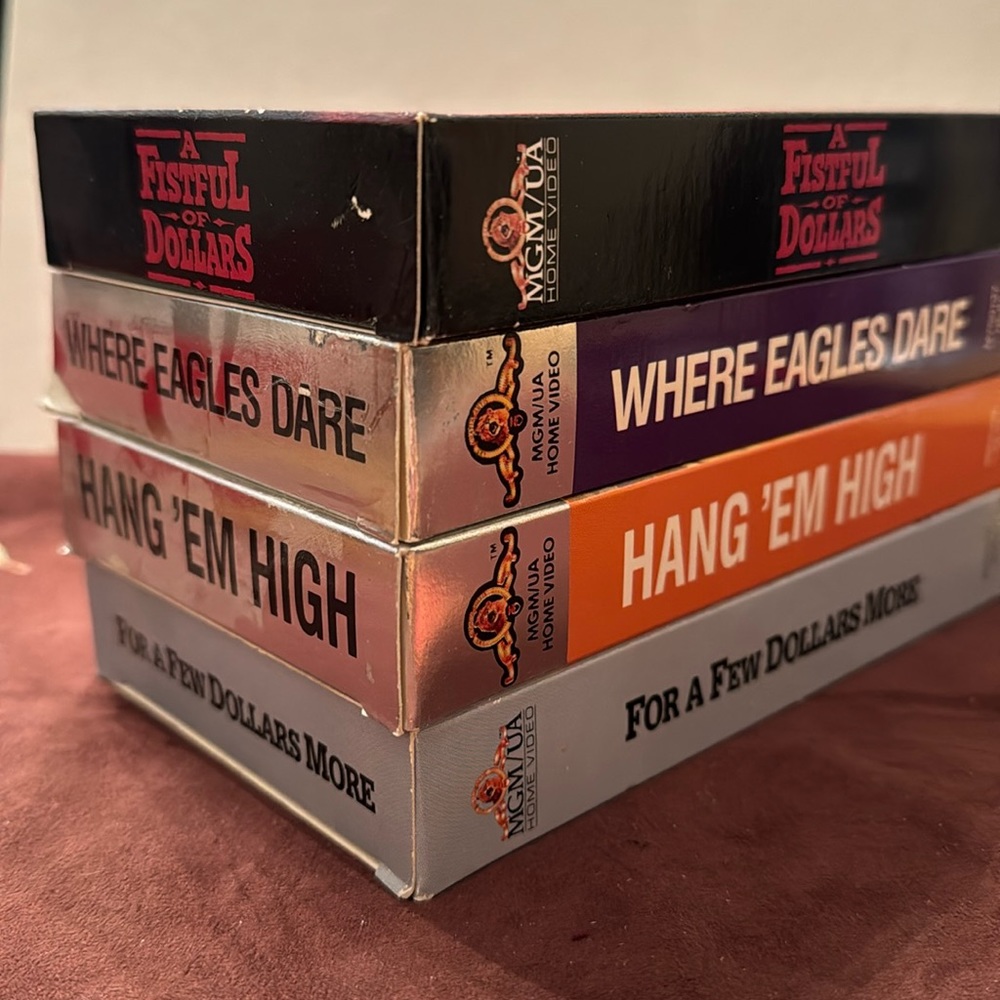 Clinton Eastwood 60’s collection 4 VHS